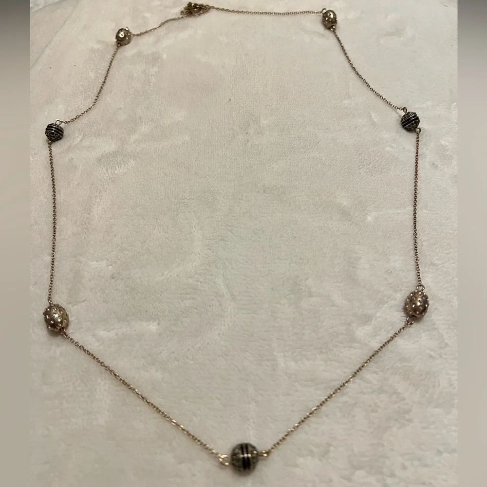 Marlyn Schiff Single Strand Necklace - Gold